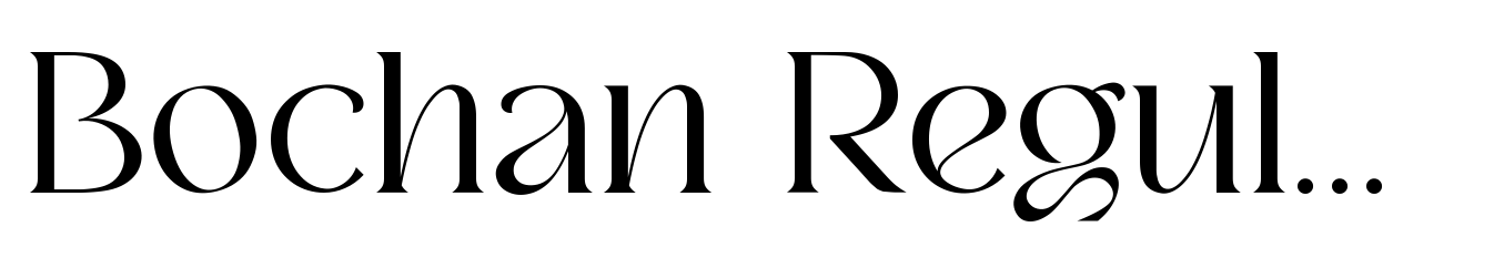 Bochan Regular Serif